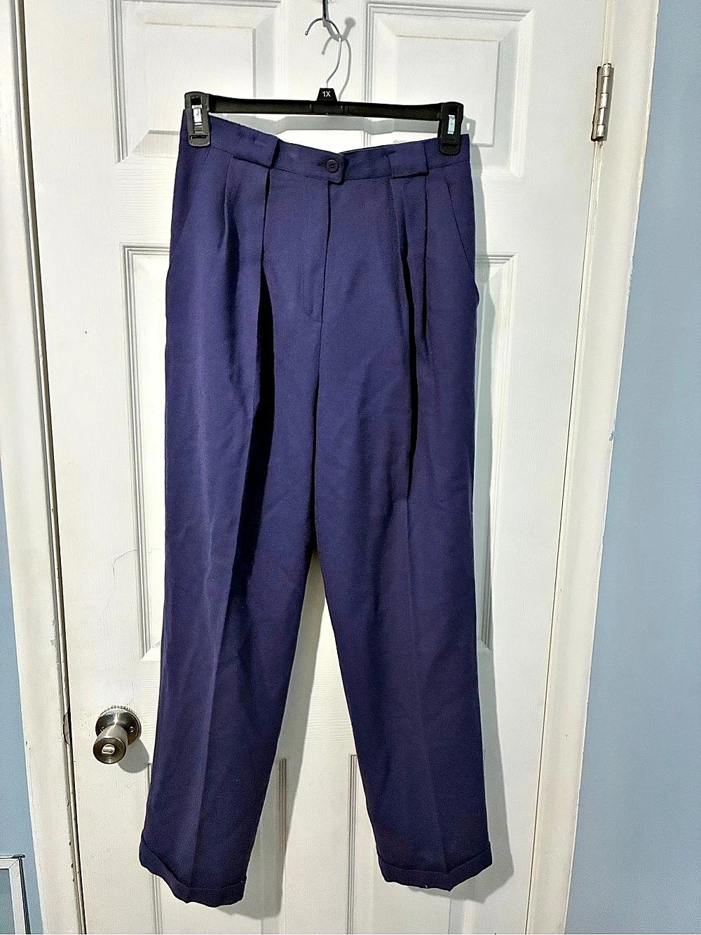 Jones New York Wool Trousers in Purple Size 12
